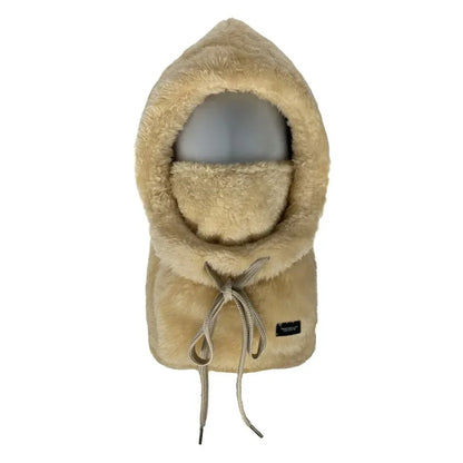 Adjustable Winter Balaclava Hat with Sherpa Hood and Windproof Ski Face Cover for Men and Women