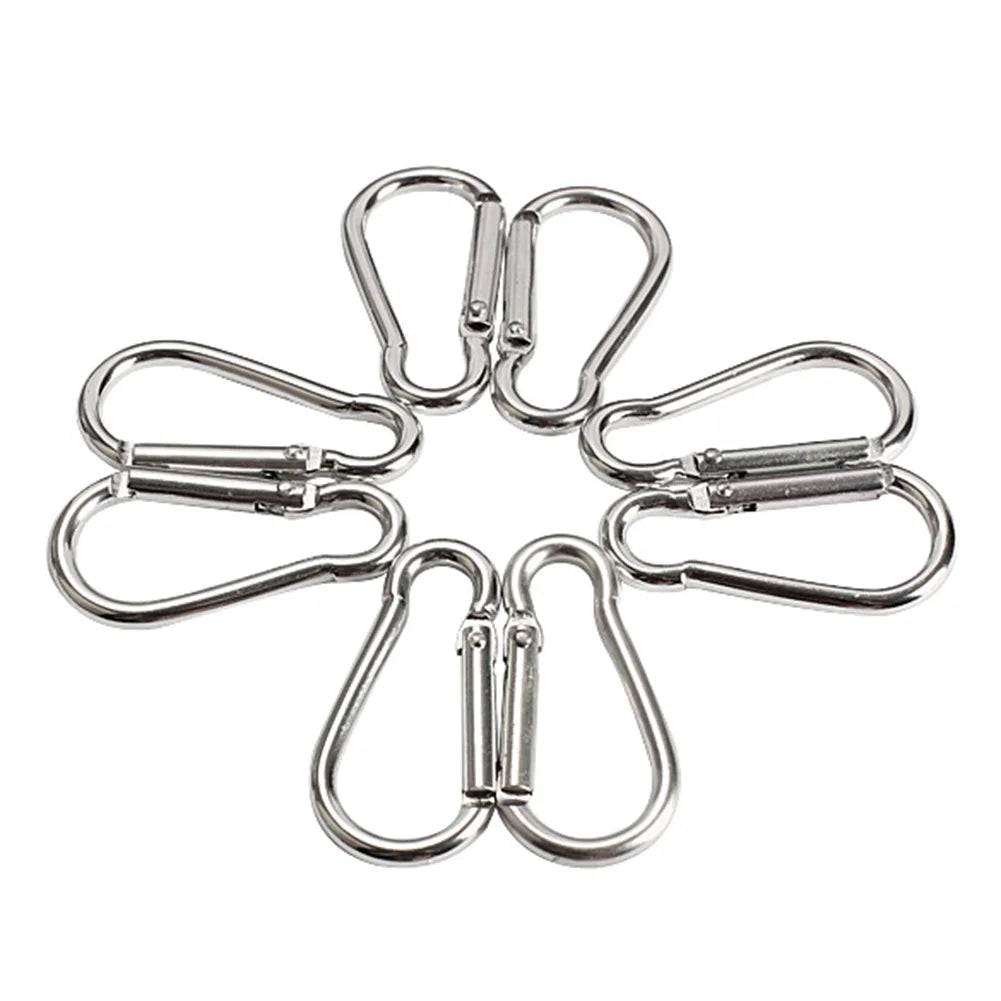 20pcs Carabiner Snap Hooks Alluminum Alloy Carabiner Clip Lightweight Quickly Attached Fixing for Fishing Hiking