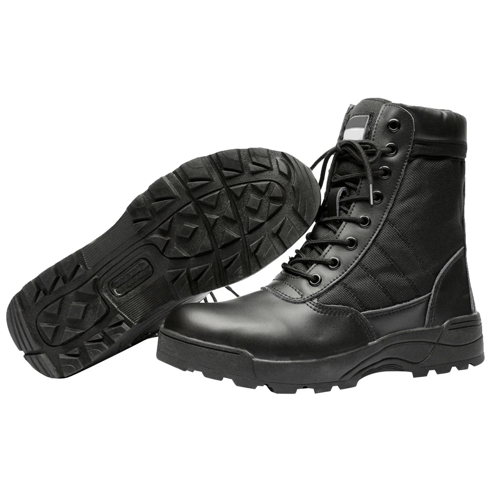Desert Combat Boots Breathable Outdoor Hiking Boots High-top Hunting Training Boots Lightweight Non-Slip for Men