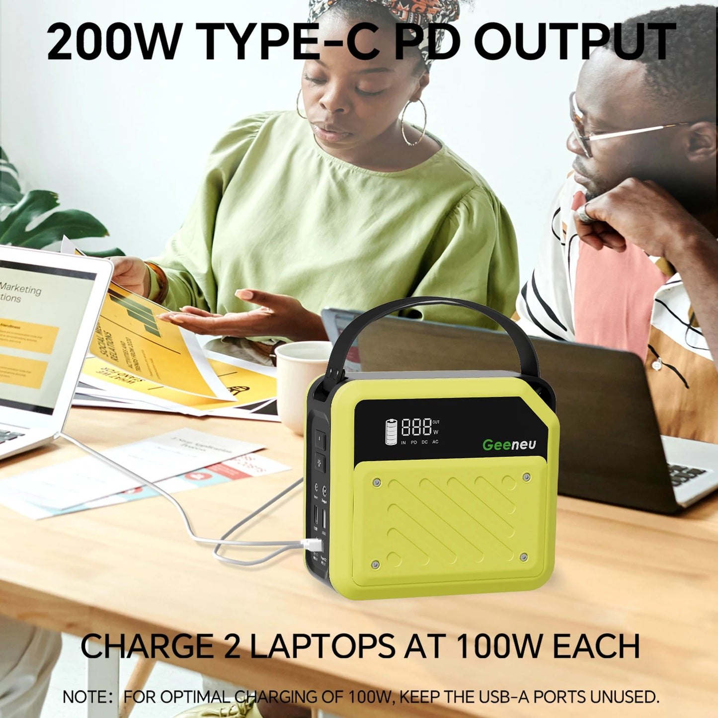 268W Portable Power Station Solar Generator (without Solar Panel)