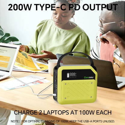 268W Portable Power Station Solar Generator (without Solar Panel)