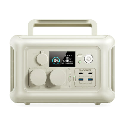 ALLPOWERS R600 Portable Power Station with Portable SolarPanel (option) Pure Sine Wave 299Wh Outdoor Solar Generator Camping UPS