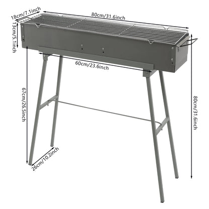 Portable BBQ Grill Folding Camping Barbecue Grill Charcoal Grills