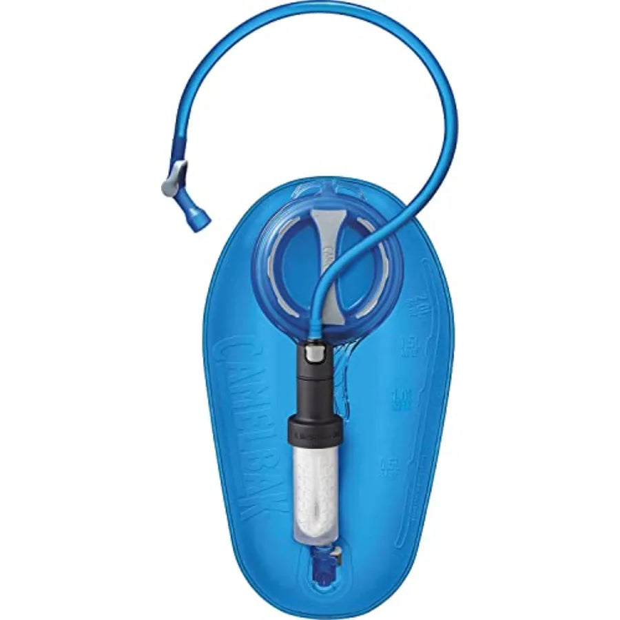 Crux 2L Water Reservoir Bladder with Water Filtration Kit Filtered by LifeStraw - for Hiking Backpacking Travel and Emergency P