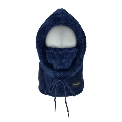 Adjustable Winter Balaclava Hat with Sherpa Hood and Windproof Ski Face Cover for Men and Women