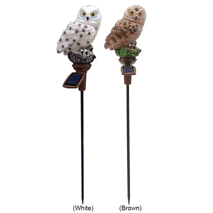 Solar LED Lights Lawn Stake Owl