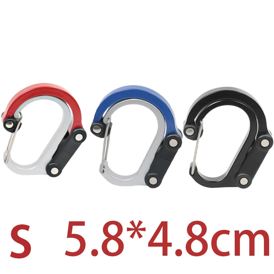 Hybrid Gear Clip - Multifunctional Hybrid Gear Clip,360 Degree Swivel Hook,Strong Buckle,Camping Hiking Backpack Outdoor