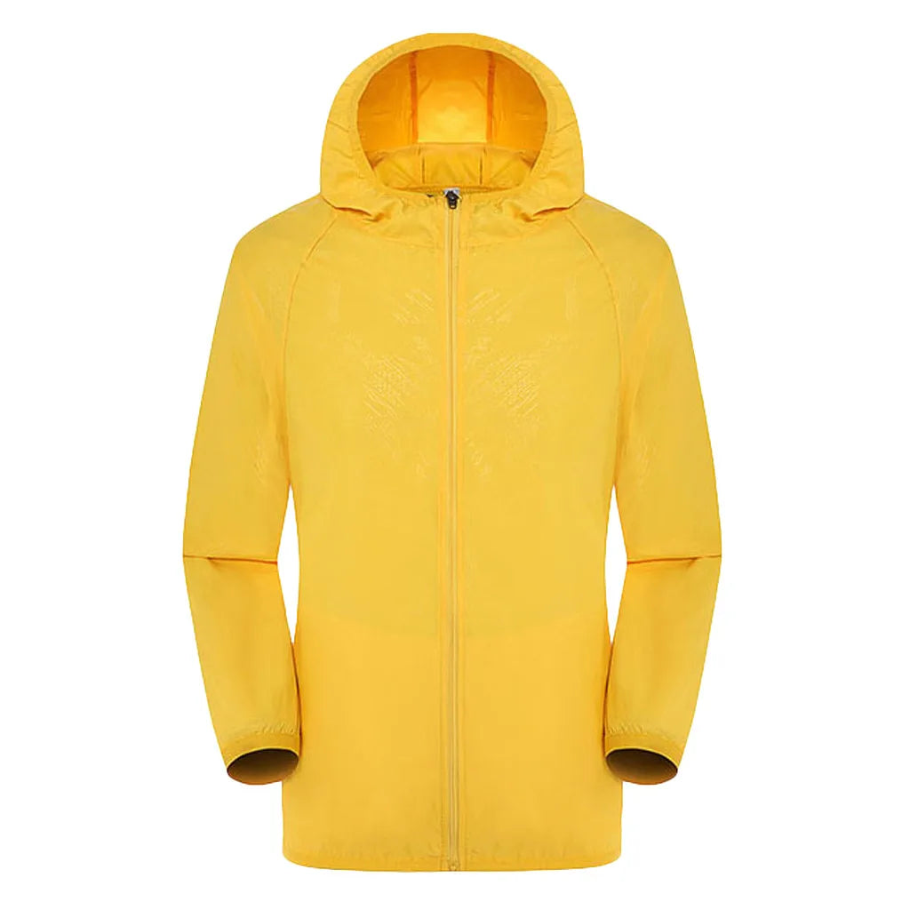 Men Women Hiking Jacket Waterproof Quick Dry Camping Hunting Clothes Sun-Protective Outdoor Sports Coat Anti UV Windbreaker