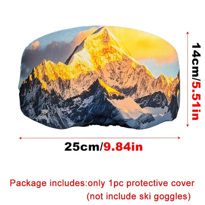 Ski Goggle Cover Single Double Board Snow Glass Protector Cover Portable Anti-Scratch Ski Goggle Lens Cloth Skiing Eyewear Cover
