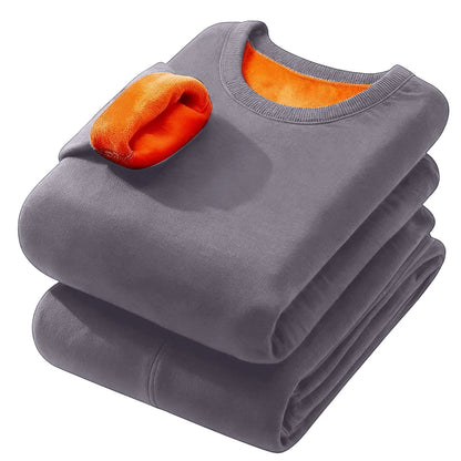 Men'S Thermal Underwear Thin Base Cotton Sweater Winter Thermo Shirt Tops Pants Set Thermal Clothing Set Skiing Underwear Set