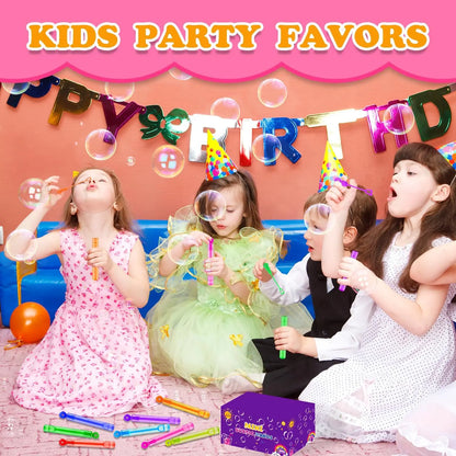 32 Pack Mini Bubble Wand Toys for Kids Party Favors, Easter Basket Fillers, Classroom Prizes & Non-Candy Treats