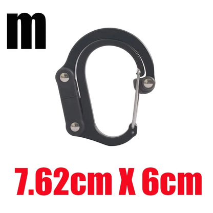 Hybrid Gear Clip Carabiner Rotating Hook Clip Non-Locking Strong Clips for Camping Fishing Hiking Travel Backpack Out
