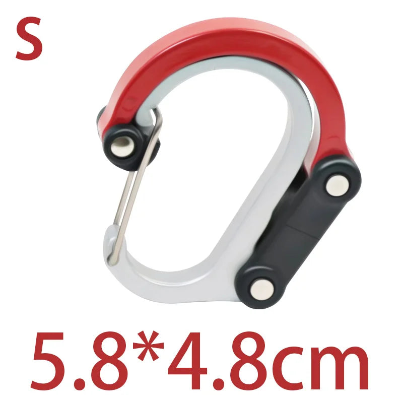 Hybrid Gear Clip - Multifunctional Hybrid Gear Clip,360 Degree Swivel Hook,Strong Buckle,Camping Hiking Backpack Outdoor