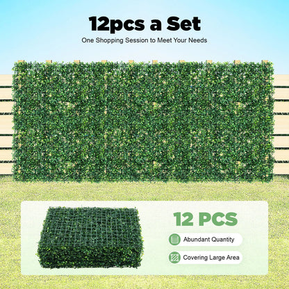 12 Pcs Artificial Grass Wall Panel