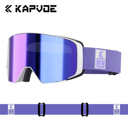 KAPVOE Outdoor Photochromic Ski Goggles Breathable HD Winter Sports Snow Glasses UV400 Anti-fog Magnetic Snowboard Glasses New