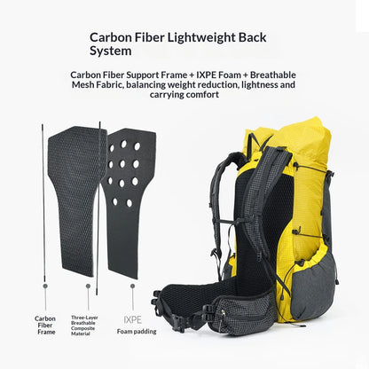 DAOSHI 30+10L Backpack Outdoor Ultralight Waterproof Camping Hiking Backpack Sport Bag Water-resistant Rucksacks