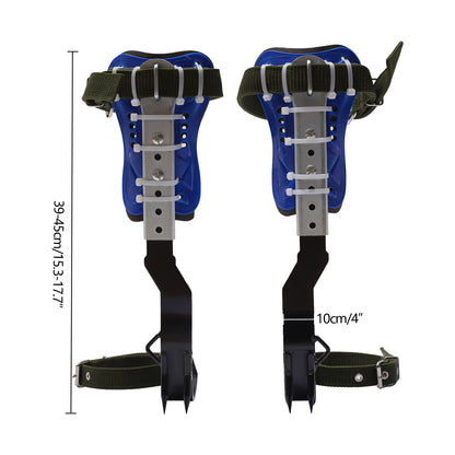 Tree Climbing Spikes Set Adjustable Q235 Steel 330lbs Load Capacity With Safety Rope Belt And Anti Skid Pedal Hunting Outdoor