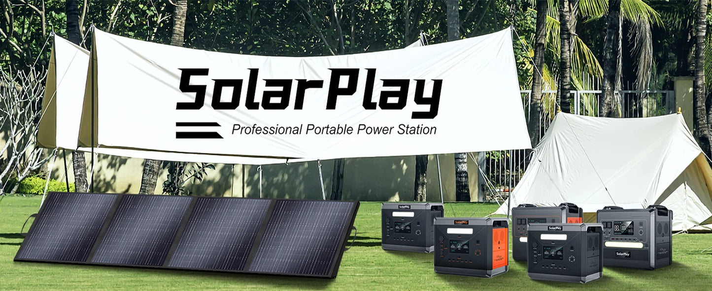 Portable Power Station 2500W/2300Wh Solar Generator with 4 AC Outlets